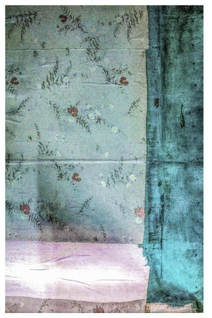 LAYERS OF VINTAGE WALLPAPER, LEFT BEHIND BY VARIATION OF TENANTS